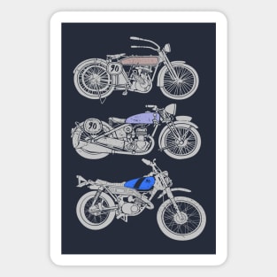 three bikes Magnet